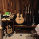 Pictured, our music corner.